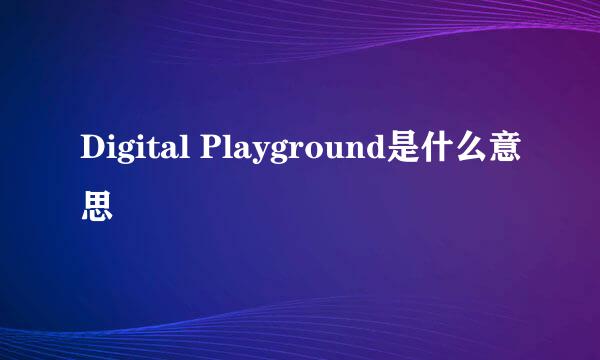 Digital Playground是什么意思