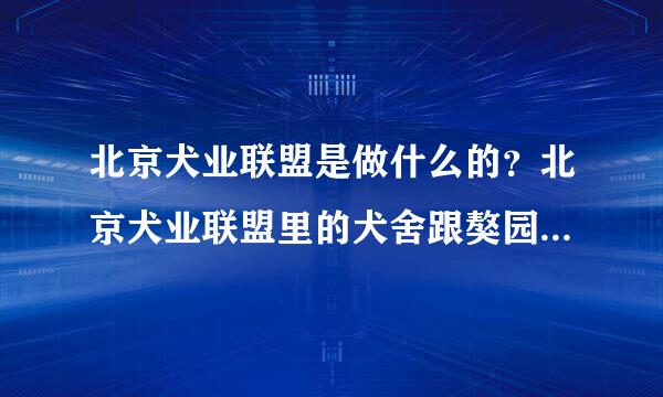 北京犬业联盟是做什么的？北京犬业联盟里的犬舍跟獒园又是怎么回事？