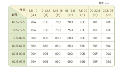内衣怎么选择合适的尺码