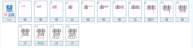 慧的拼音