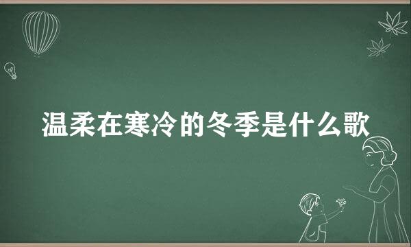 温柔在寒冷的冬季是什么歌