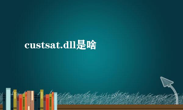 custsat.dll是啥