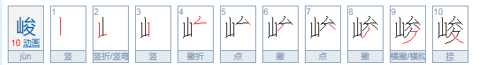 _峻的拼音