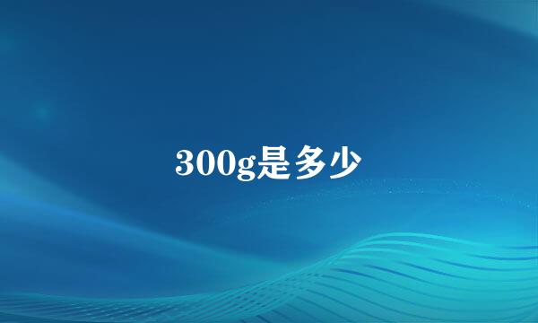 300g是多少