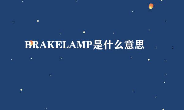 BRAKELAMP是什么意思