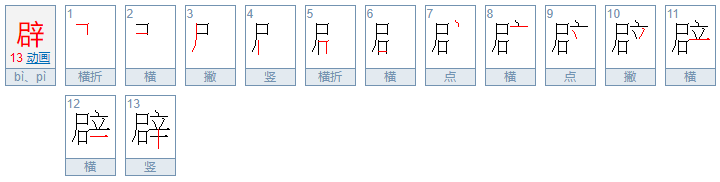 硬币的辟可以组什么词?