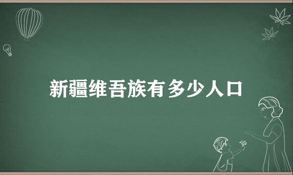 新疆维吾族有多少人口