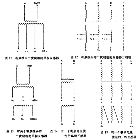 电压互感器的符号是什么？