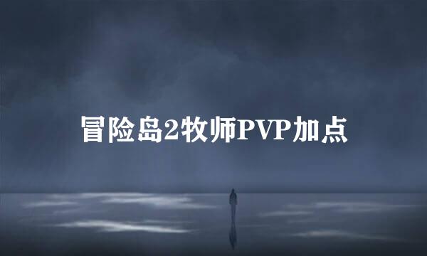 冒险岛2牧师PVP加点