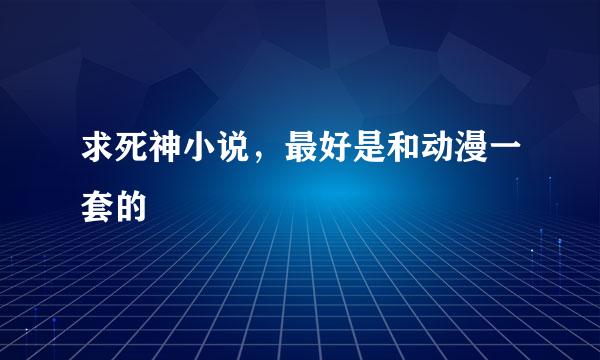 求死神小说，最好是和动漫一套的