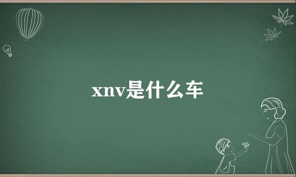 xnv是什么车