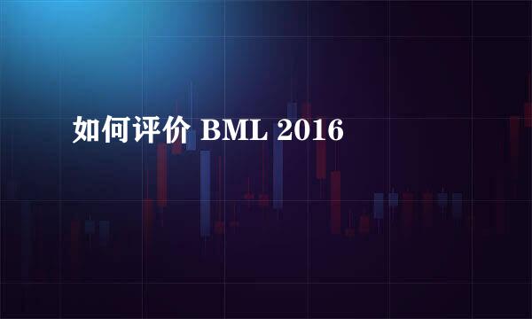 如何评价 BML 2016