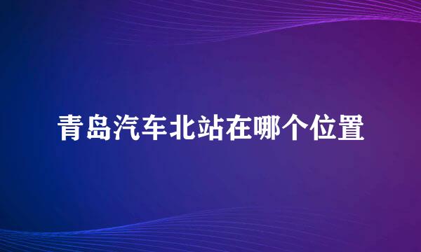 青岛汽车北站在哪个位置