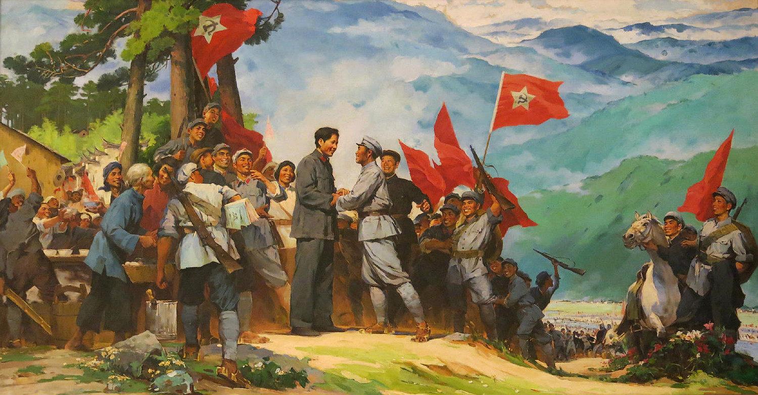 1936年10月，红军三大主力在哪里胜利会师，从而束了具有伟大历史意义的长征？