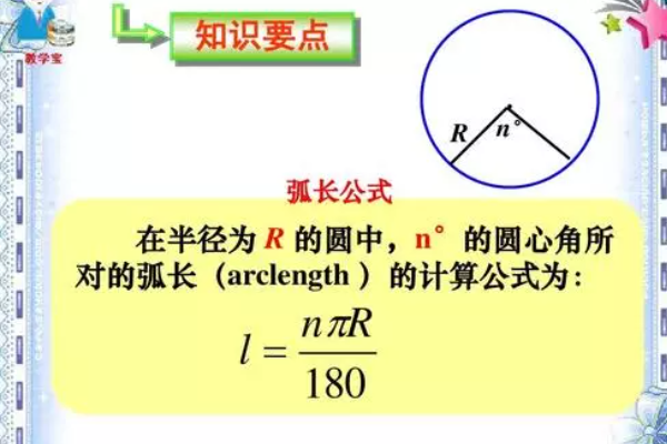 扇形的弧长的公式是什么？