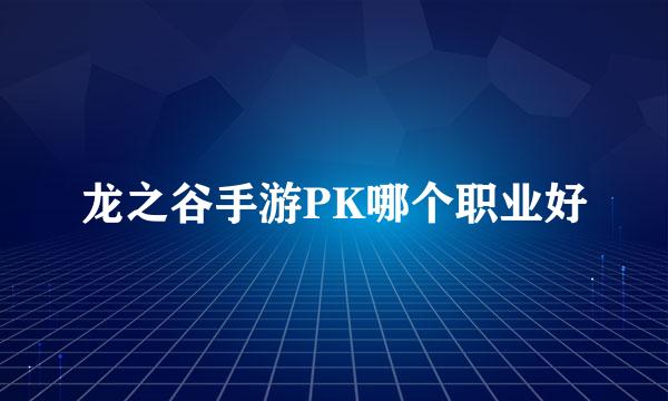 龙之谷手游PK哪个职业好