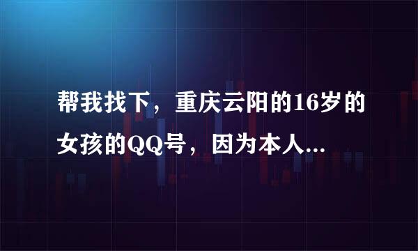 帮我找下，重庆云阳的16岁的女孩的QQ号，因为本人用手机不能搜索，谢谢，越多越好，20分就是你的了，谢...