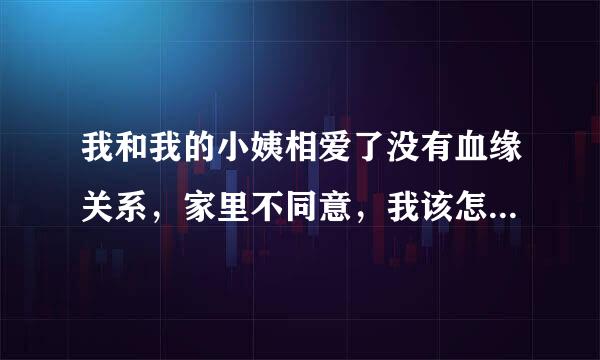 我和我的小姨相爱了没有血缘关系，家里不同意，我该怎么做啊？是爱还是放弃啊？求大神帮助