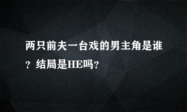 两只前夫一台戏的男主角是谁？结局是HE吗？