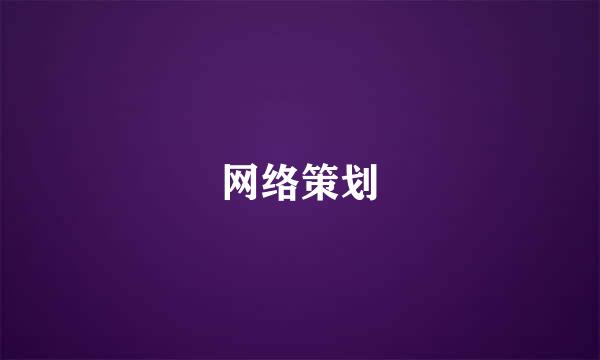 网络策划