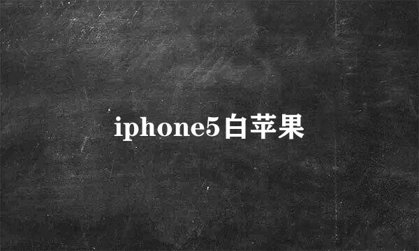 iphone5白苹果