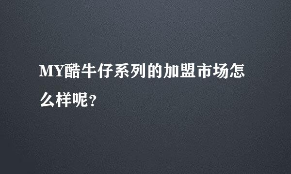 MY酷牛仔系列的加盟市场怎么样呢？