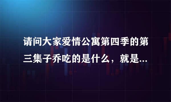 请问大家爱情公寓第四季的第三集子乔吃的是什么，就是装在锅里的那个。 怎么做的，我也想做，不懂得别说