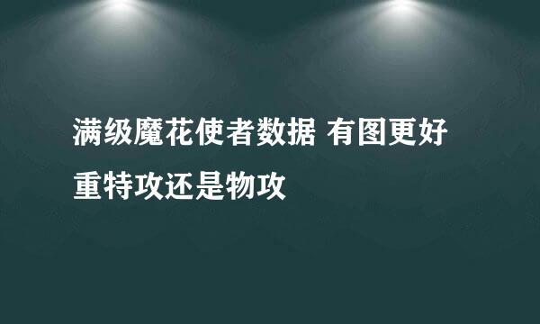 满级魔花使者数据 有图更好 重特攻还是物攻