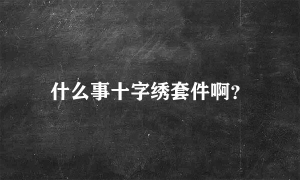 什么事十字绣套件啊？