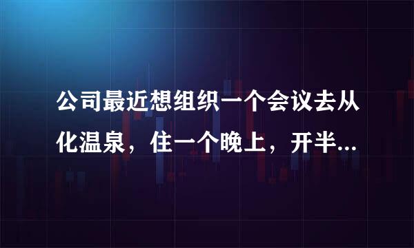 公司最近想组织一个会议去从化温泉，住一个晚上，开半天会议，想泡温泉加吃饭，不知道从化有哪些酒店合适