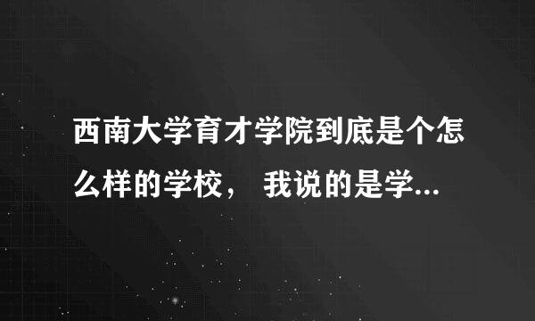 西南大学育才学院到底是个怎么样的学校， 我说的是学习环境， 不是周围怎么玩， 玩了这么久想好好努力