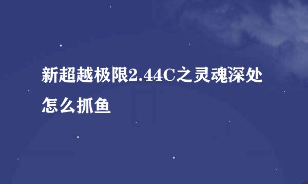 新超越极限2.44C之灵魂深处 怎么抓鱼