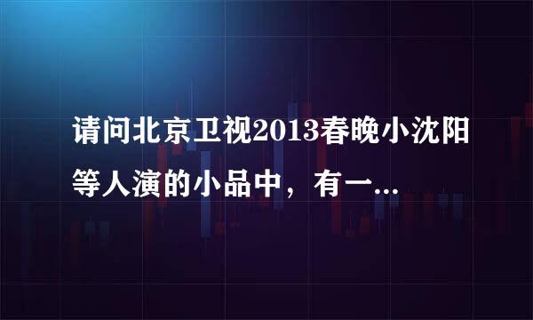 请问北京卫视2013春晚小沈阳等人演的小品中，有一个带墨镜的小男孩跳舞时配的音乐是什么？