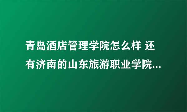 青岛酒店管理学院怎么样 还有济南的山东旅游职业学院怎么样？？ 哪些专业受欢迎？