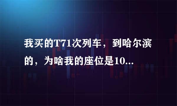 我买的T71次列车，到哈尔滨的，为啥我的座位是10车20A，为啥是20A，那字母啥意思？这座位怎么排法？