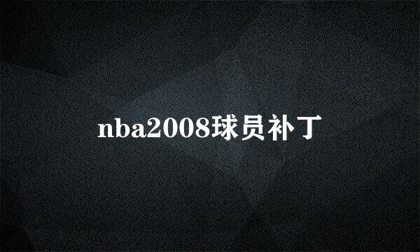 nba2008球员补丁