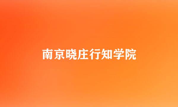 南京晓庄行知学院