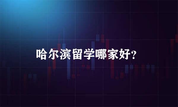 哈尔滨留学哪家好？