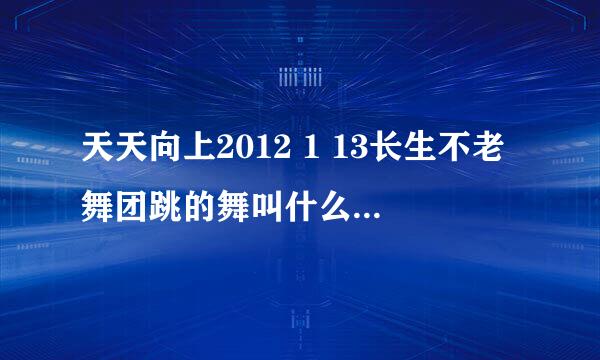 天天向上2012 1 13长生不老舞团跳的舞叫什么？ 一首韩文歌曲