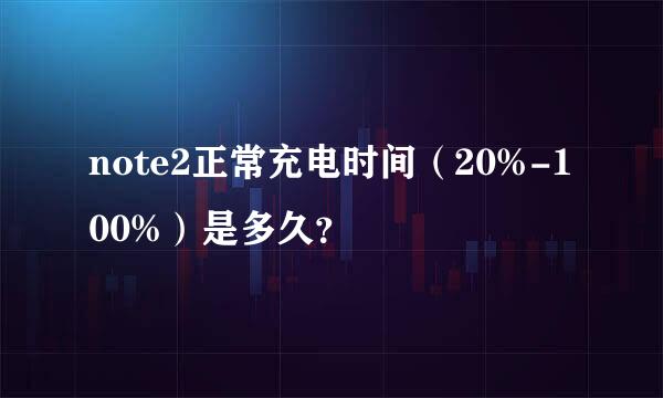 note2正常充电时间（20%-100%）是多久？