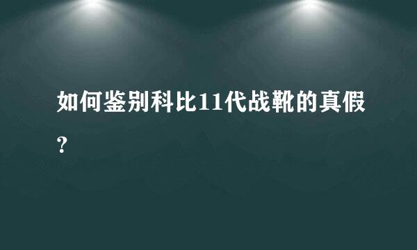 如何鉴别科比11代战靴的真假？