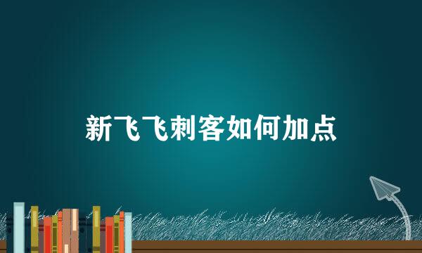 新飞飞刺客如何加点