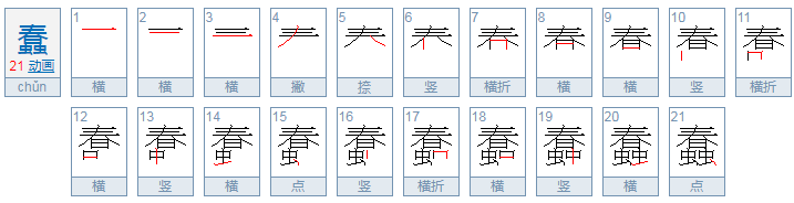 蠢字怎么理解。？