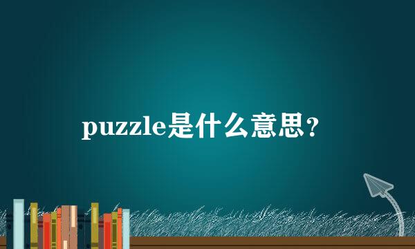 puzzle是什么意思？