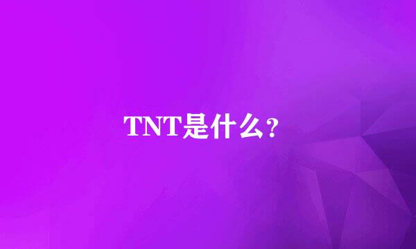 TNT是什么？