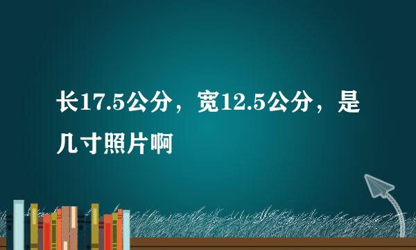 长17.5公分，宽12.5公分，是几寸照片啊