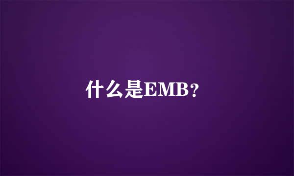 什么是EMB？