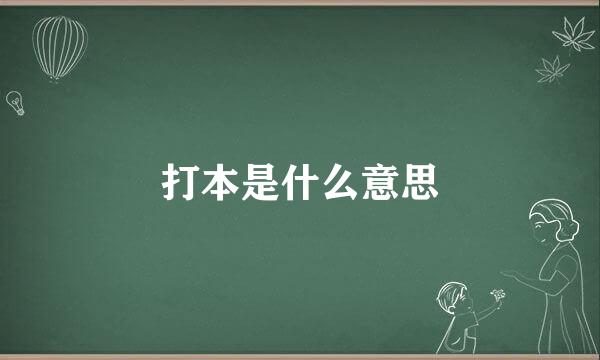 打本是什么意思