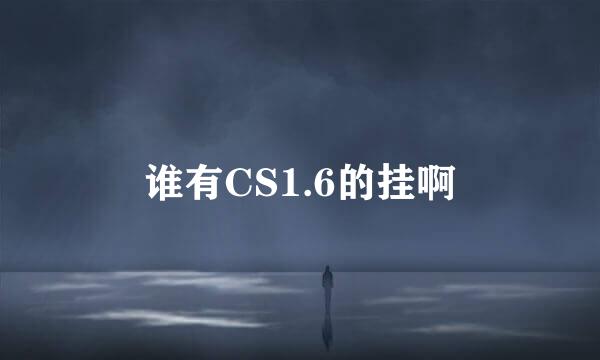 谁有CS1.6的挂啊