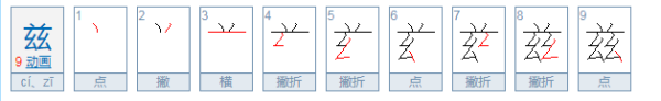 兹怎么读？